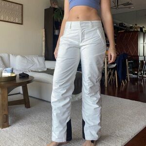 Spyder White down ski pants
